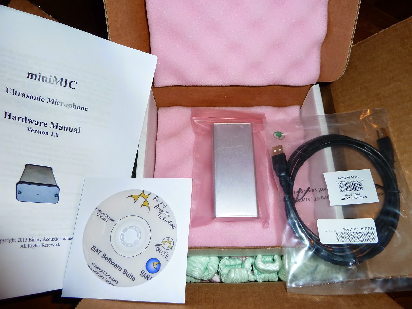 Bat Detector Reviews The BAT MiniMIC Ultrasonic Microphone From Binary