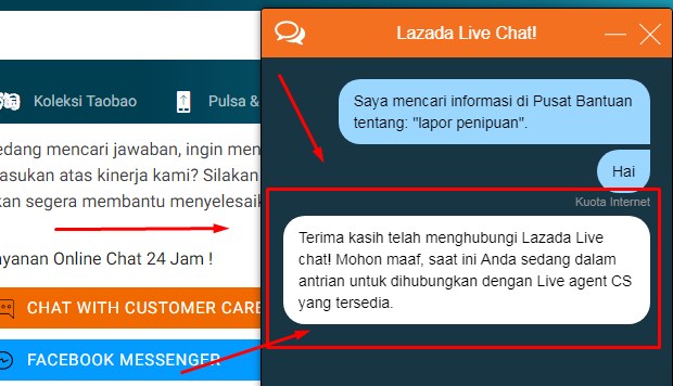 Customer Service Lazada Via Live Chatting Terbaru 2019 6 Customer Service Lazada Via Live Chatting Terbaru 2019 6