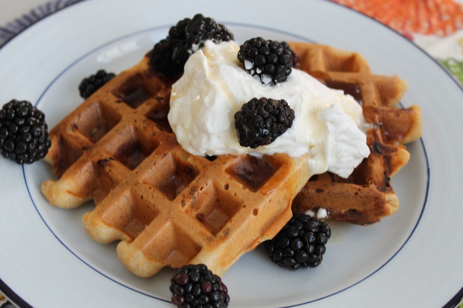 Life on Food Chocolate Chip Waffles for Two