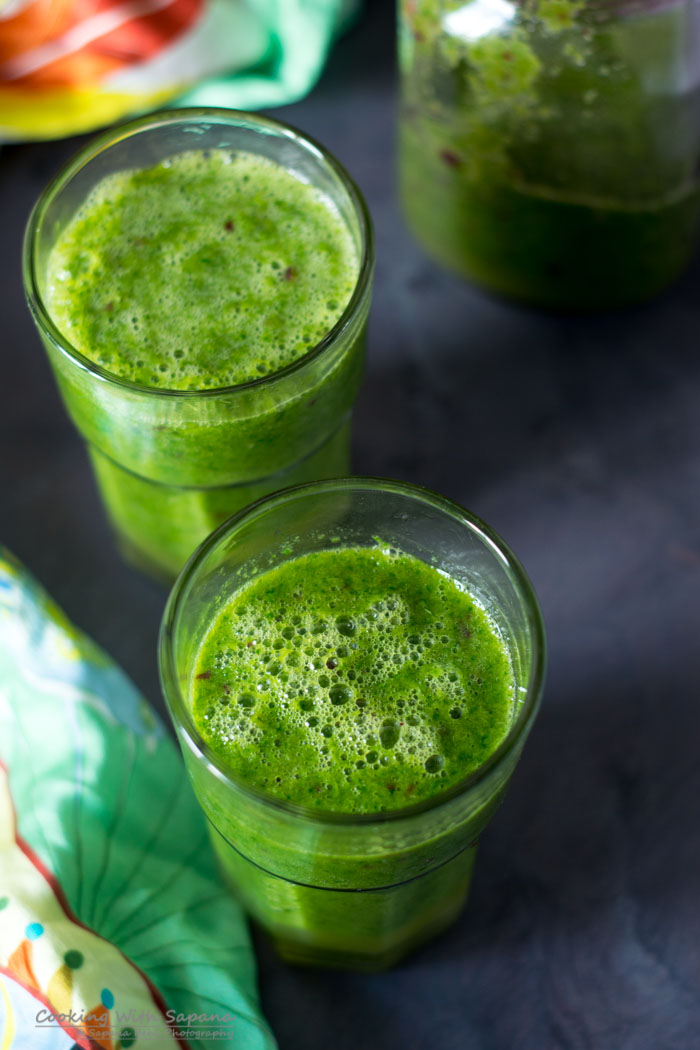 Green Kale Smoothie Cooking With Sapana