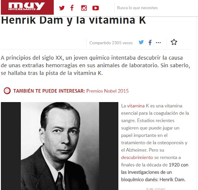 Henrik Dam y la vitamina K