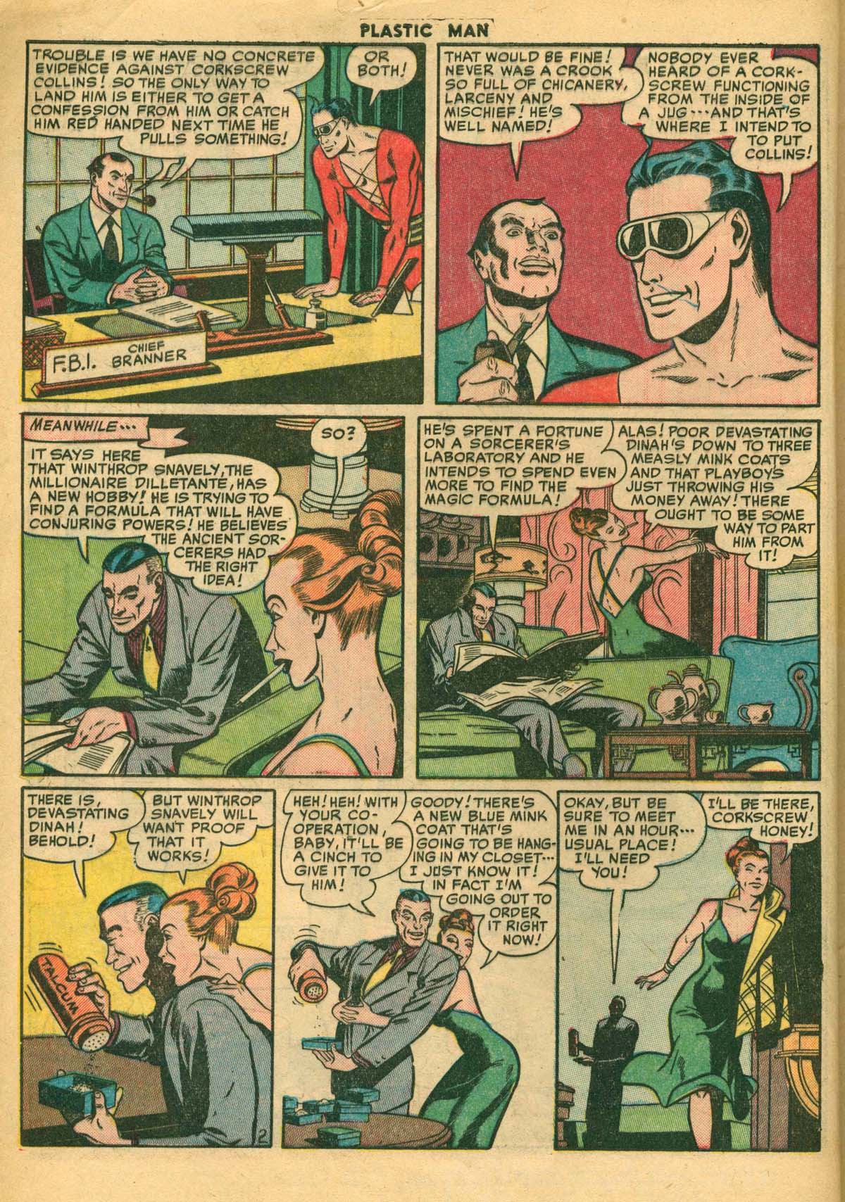 Read online Plastic Man (1943) comic -  Issue #27 - 4