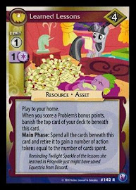 My Little Pony Learned Lessons Canterlot Nights CCG Card