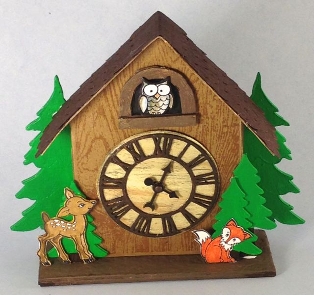 Cuckoo Clock Cardboard House Simon Says Stamp Challenge Paper