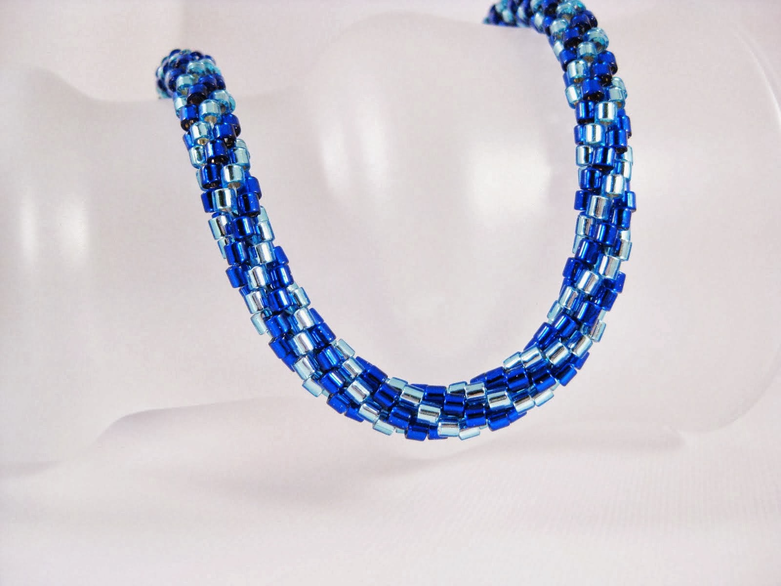 Blue Kumihimo Necklace