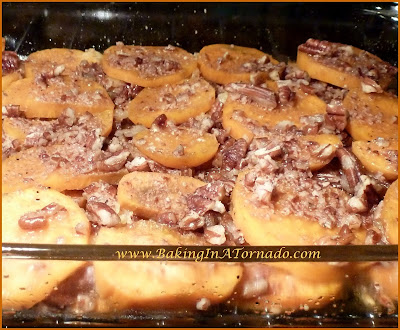Sweet Potato Pineapple Gratin | www.BakingInATornado.com | #recipe #vegetable