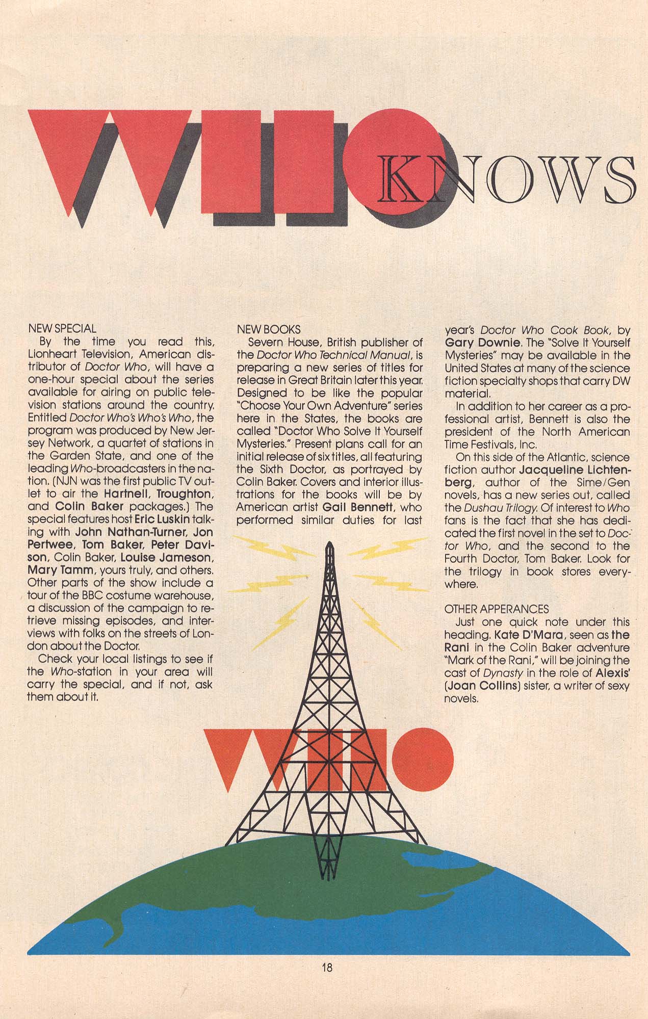 Read online Doctor Who (1984) comic -  Issue #21 - 20