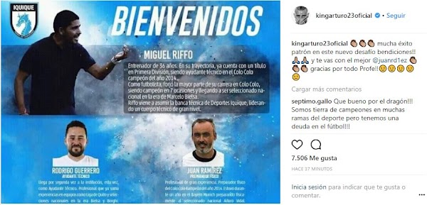 Oficial: Deportes Iquique, Riffo es nuevo técnico