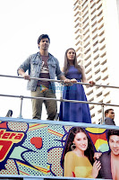 Nargis Fakhri & Varun promote 'Main Tera Hero' in an open bus