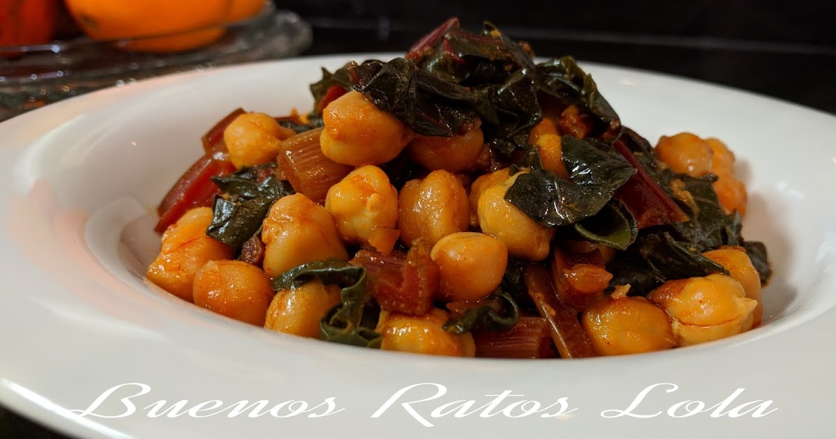 Garbanzos con acelgas rojas en fussioncook FC7 smart. Indicaciones para