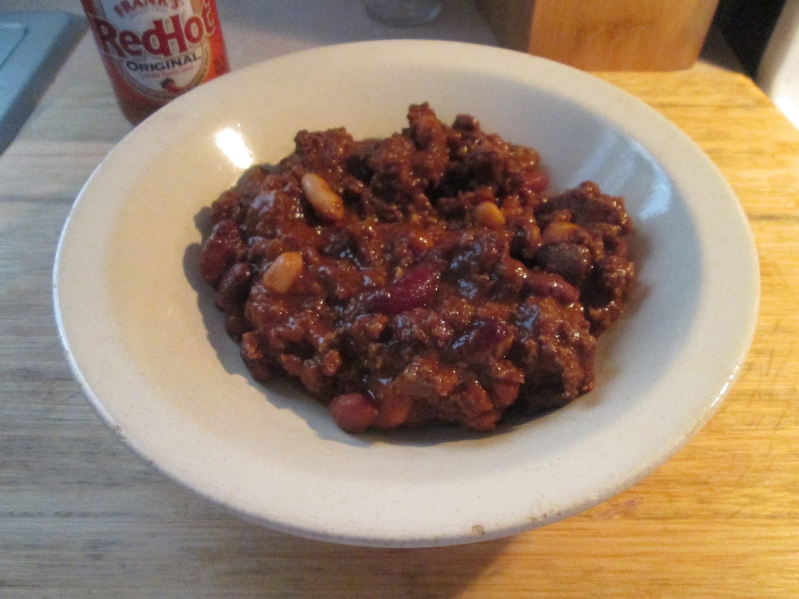 Diab2Cook Crock Pot 3 Bean Buffalo Chili w/ Cornbread