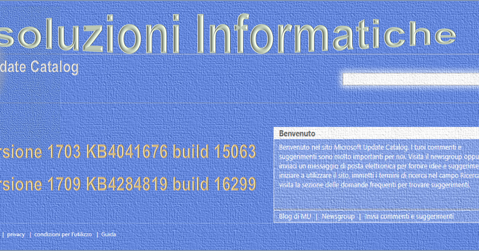 AGGIORNAMENTO 1709 SCARICA