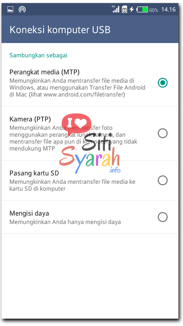 fungsi mode mtp di android