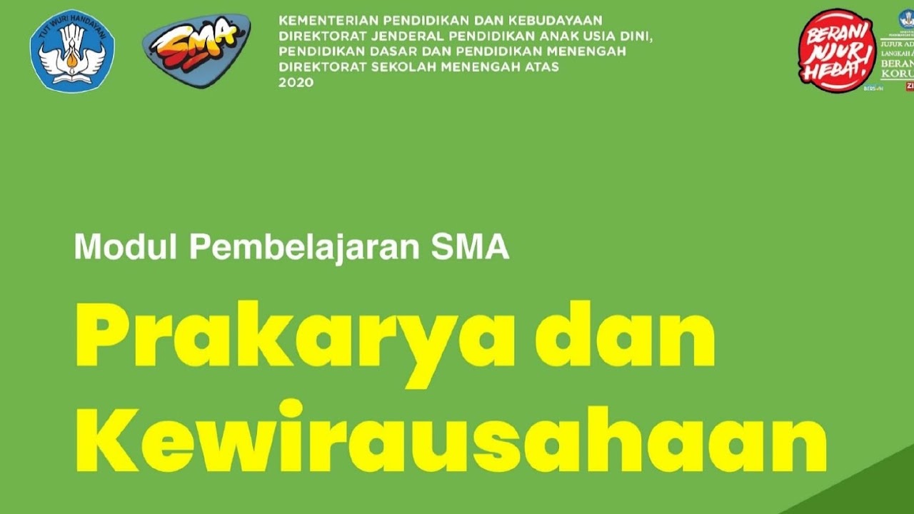 Modul Pembelajaran Prakarya Dan Kewirausahaan Pengolahan Dan Kerajinan Sma Kelas X Xi Dan Xii Defantricom