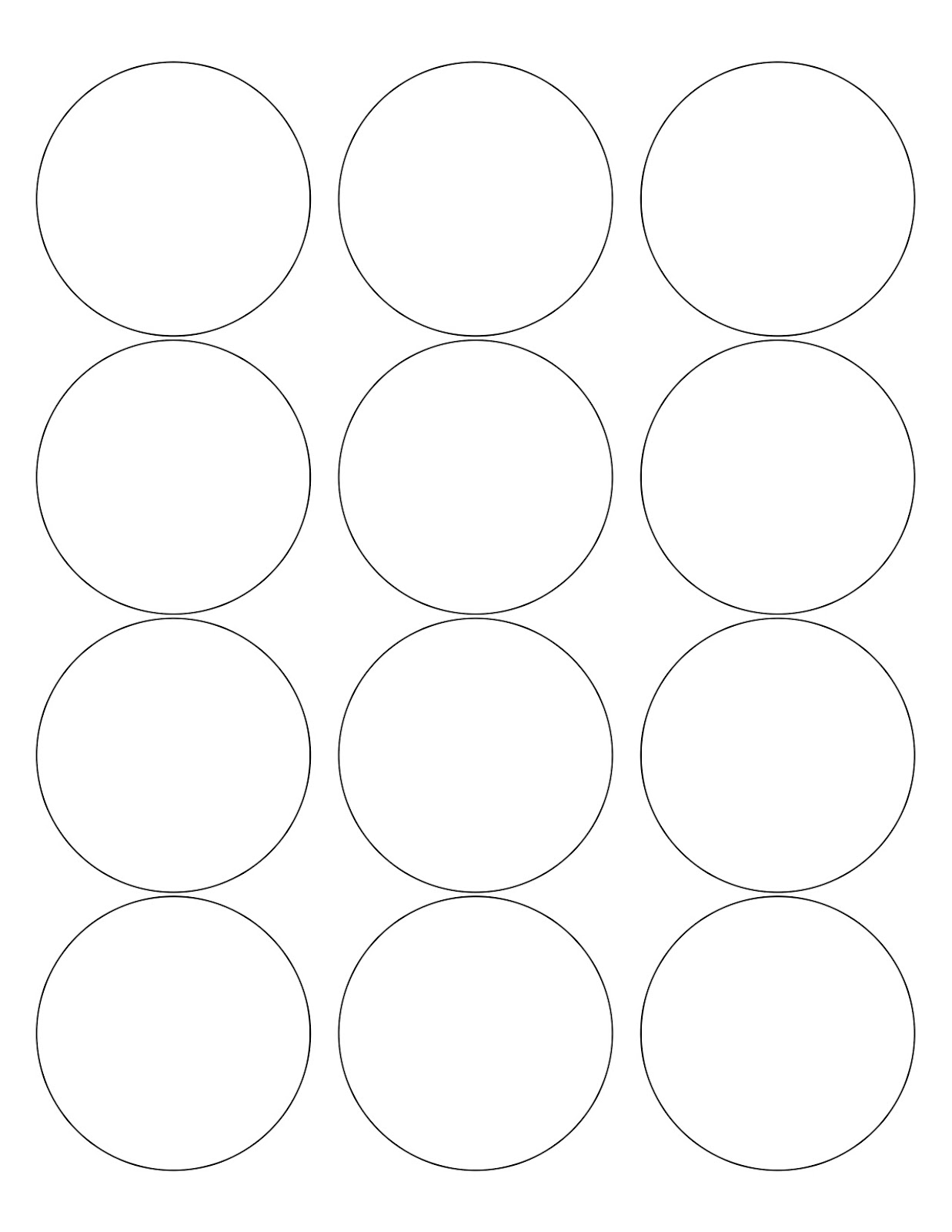 3 Inch Button Template