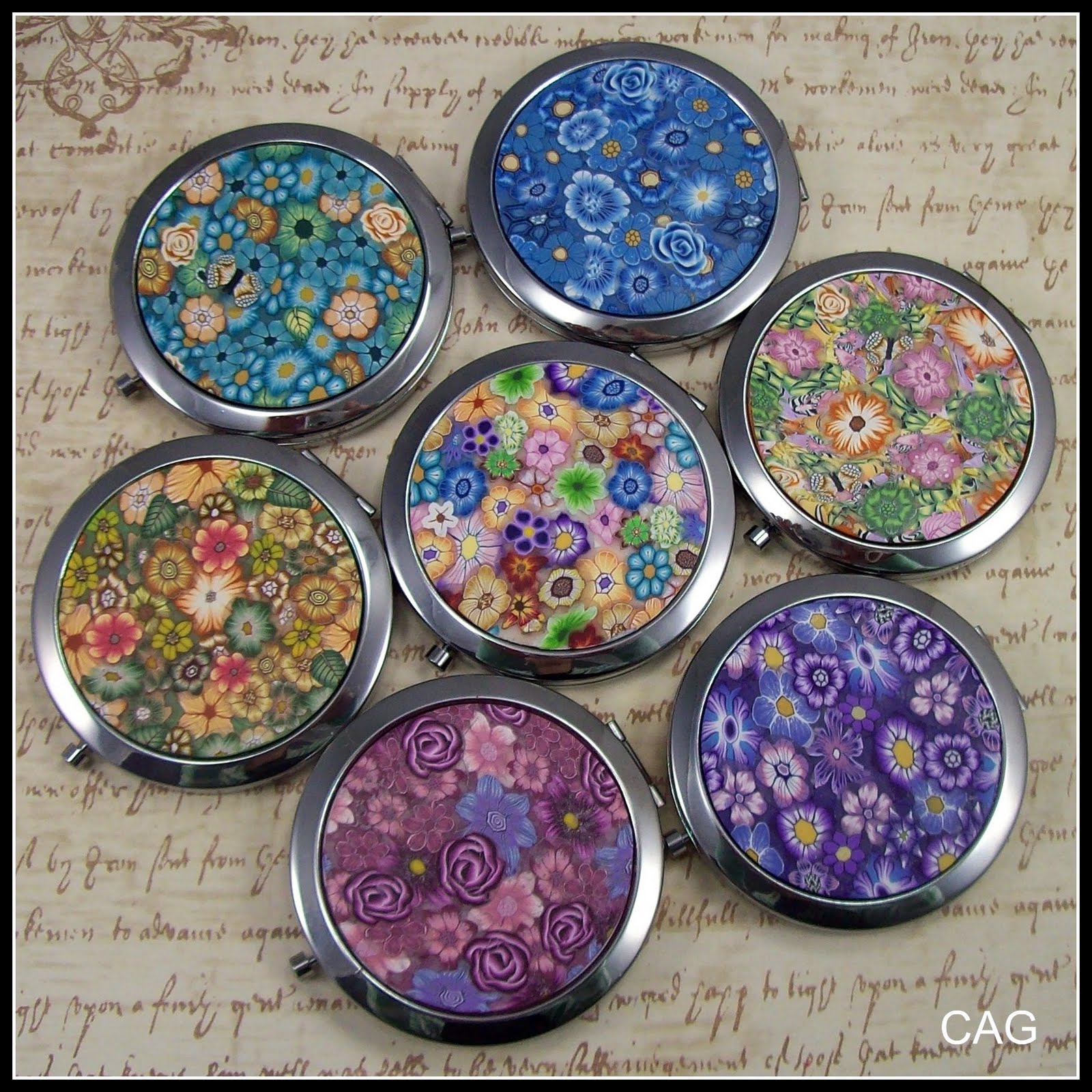 Polymer Clay Shed Compact Mirrors!