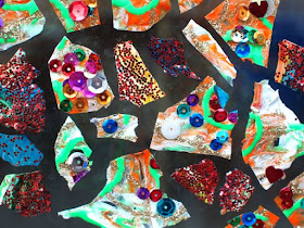 How to make Sparkly Peel and Stick Window Clings with Kids- Fun Art Project