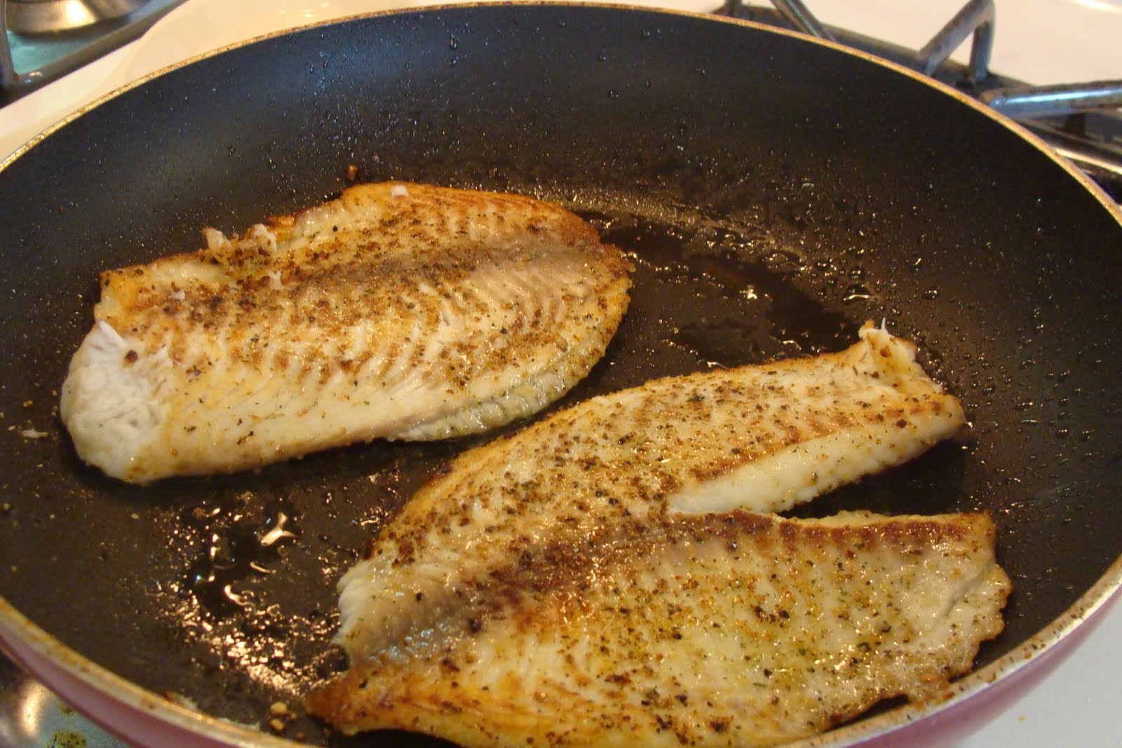 Kristi's Recipe Box Spicy PanSeared Tilapia