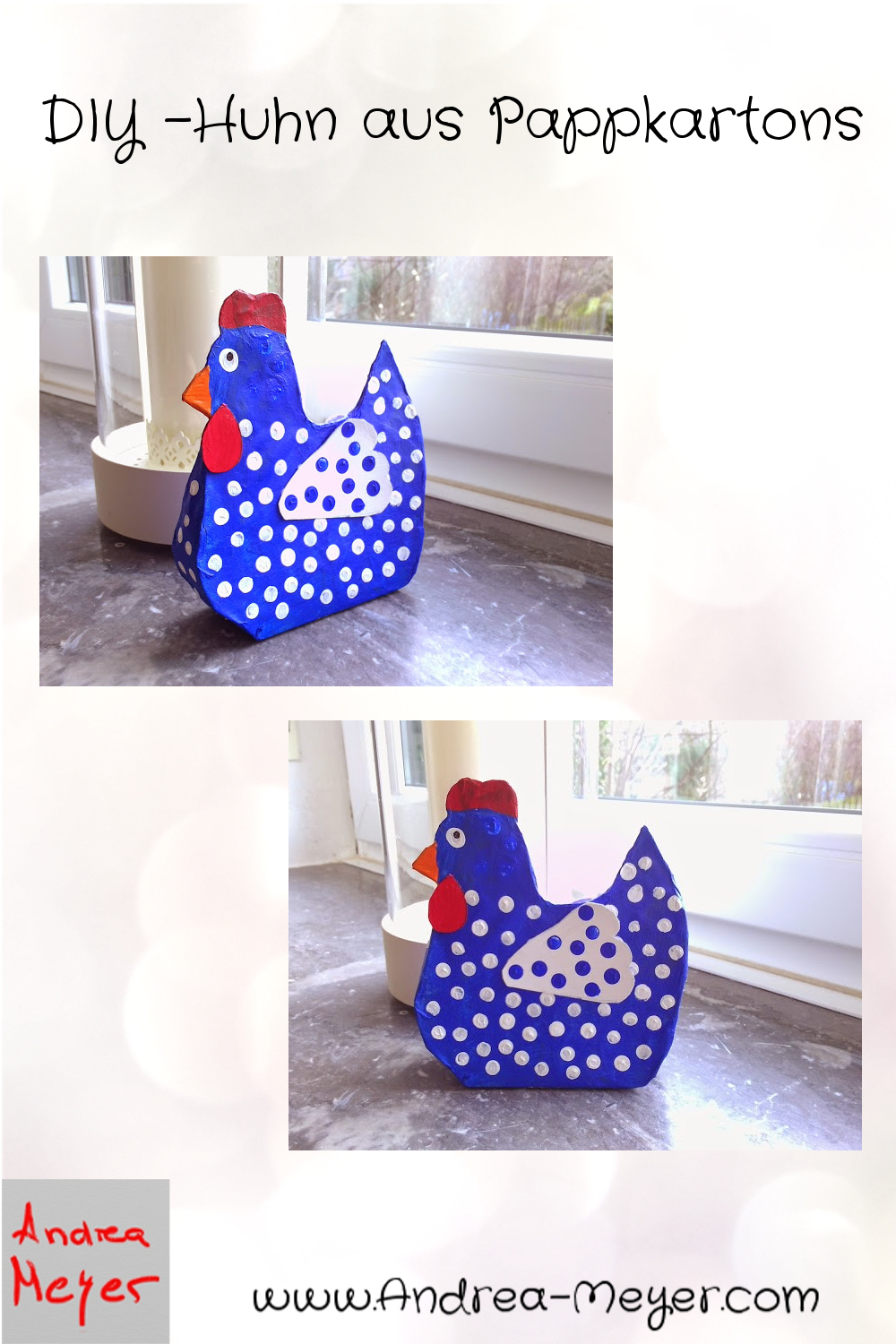 Andrea Meyer: Basteln und dekorieren - Huhn aus Pappkartons