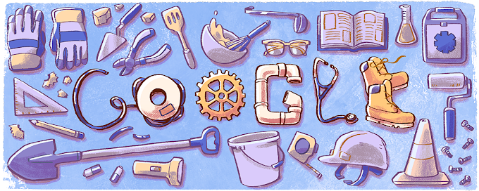 Labour Day Doodle by Google - Find the tools related to your Job