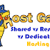 HostGator Reseller vs Dedicated vs Shared hosting