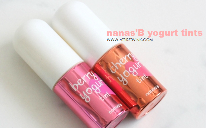 nanas'B berry yogurt tint and cherry yogurt tint