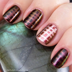 burgundy nail plaid fall autumn polishes palette uses including three classic
