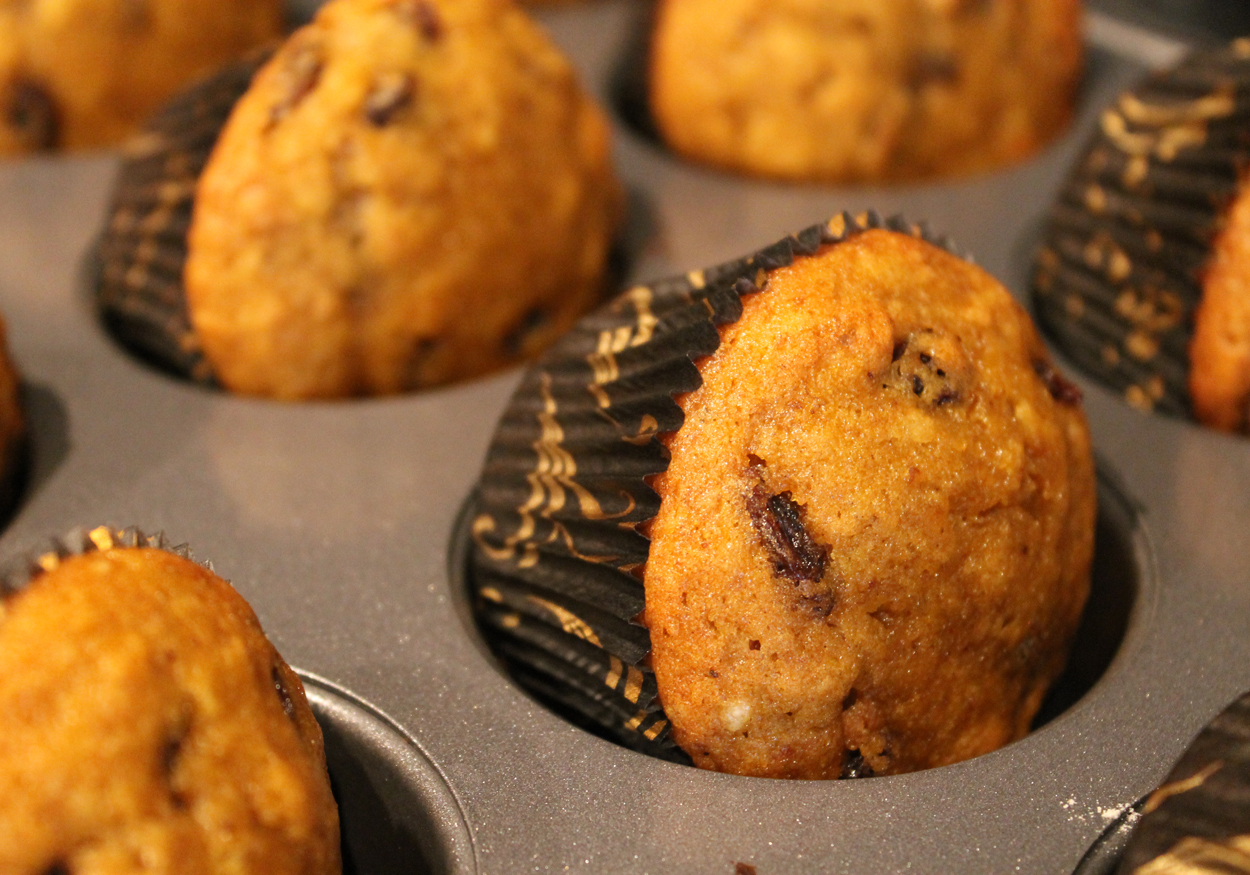 Wilde in the Kitchen Pumpkin Raisin Muffins
