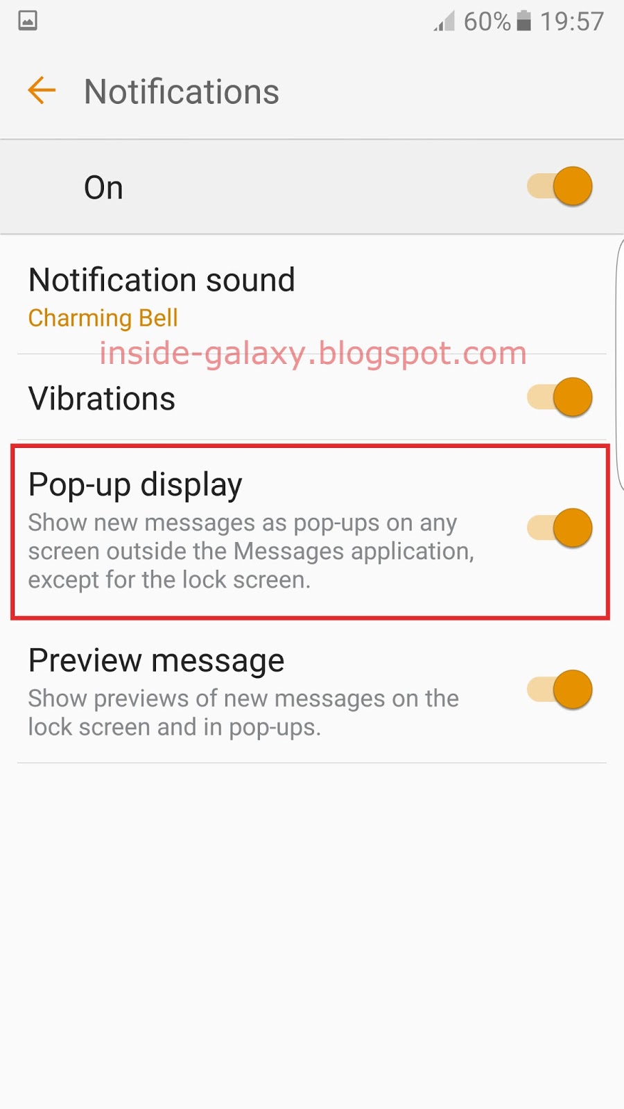 Indtil nu bekræfte teater Inside Galaxy: Samsung Galaxy S7 Edge: How to Enable and Use Pop-Up Display  Feature in Messages App in Android 6.0.1 Marshmallow