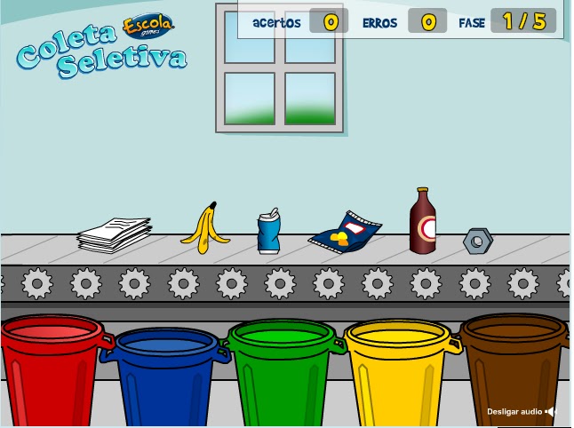 TUDO SUSTENTÁVEL - TUDO PELO PLANETA!: JOGOS EDUCATIVOS - COLETA SELETIVA