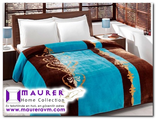 Maurer Nevresim Shop Blog Sitesi Taç Battaniye Moreno Turkuaz