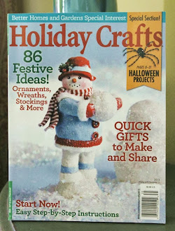 My snowman is featured on the cover of Better Homes & Gardens!