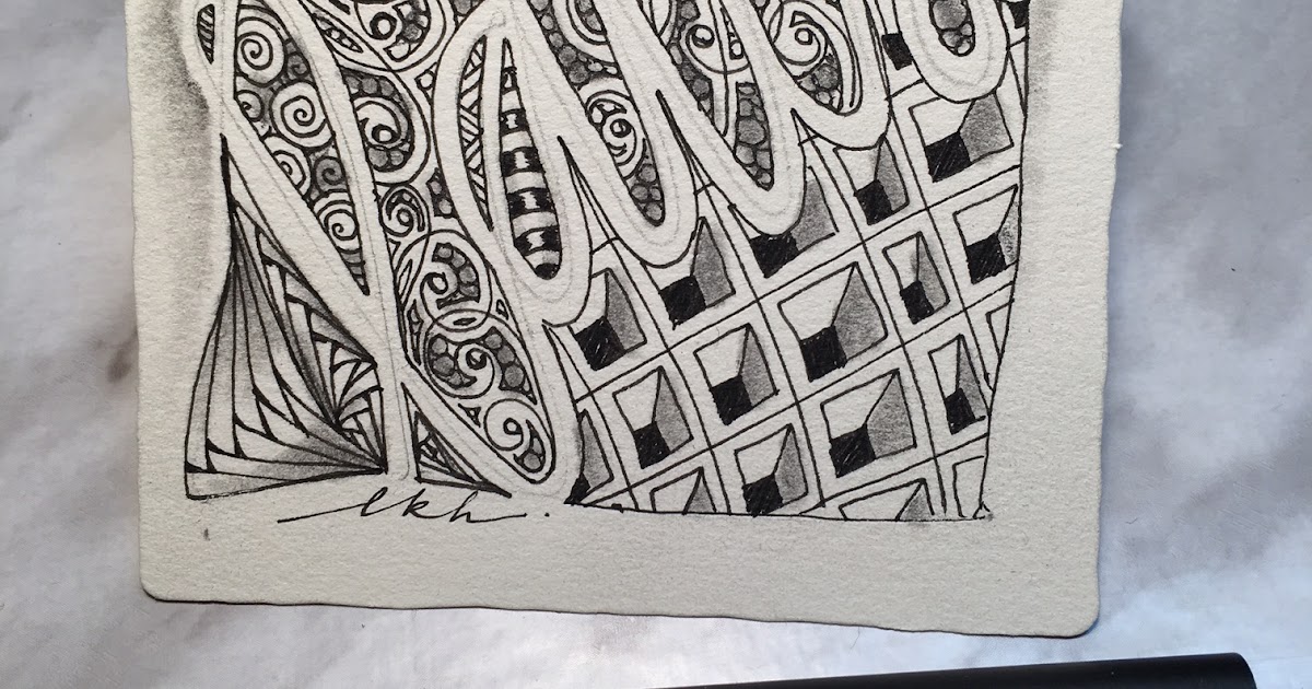 Zentangle Flowers Having Fun With Zendalas Actual Size 8x8
