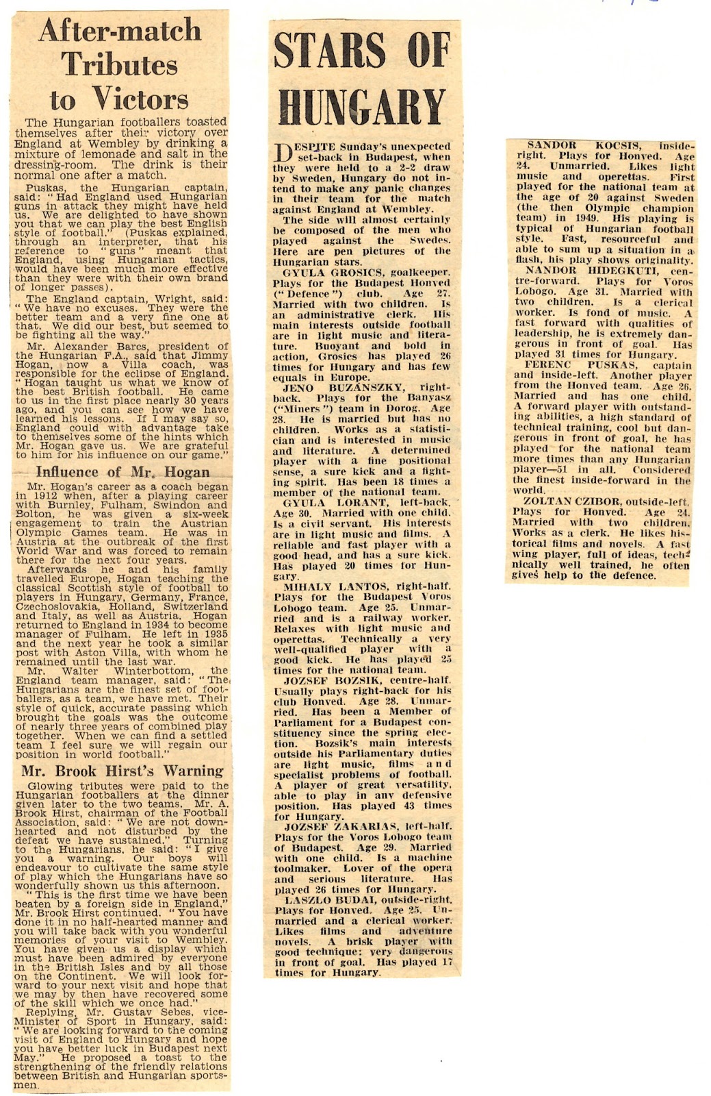 Grandad's football blog heroes 19461980 The big match 2