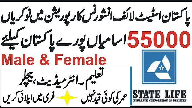 Jobs In State Life Insurance Pakistan 2019 Online Apply