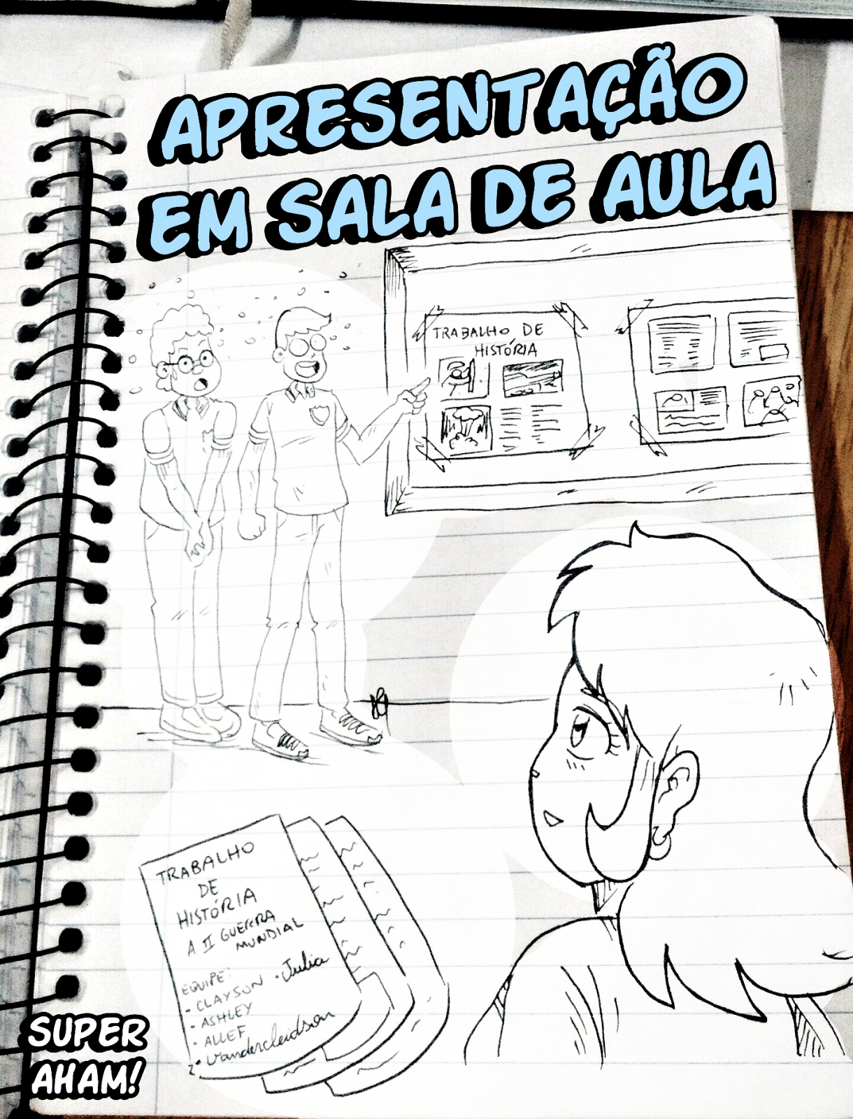 super aham nostalgia draw a Época escolar