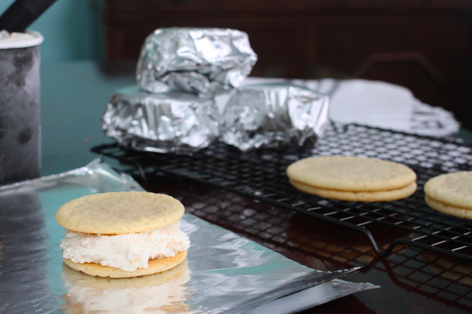 borrowed heaven Masters Copycat Peach Ice Cream Sandwich