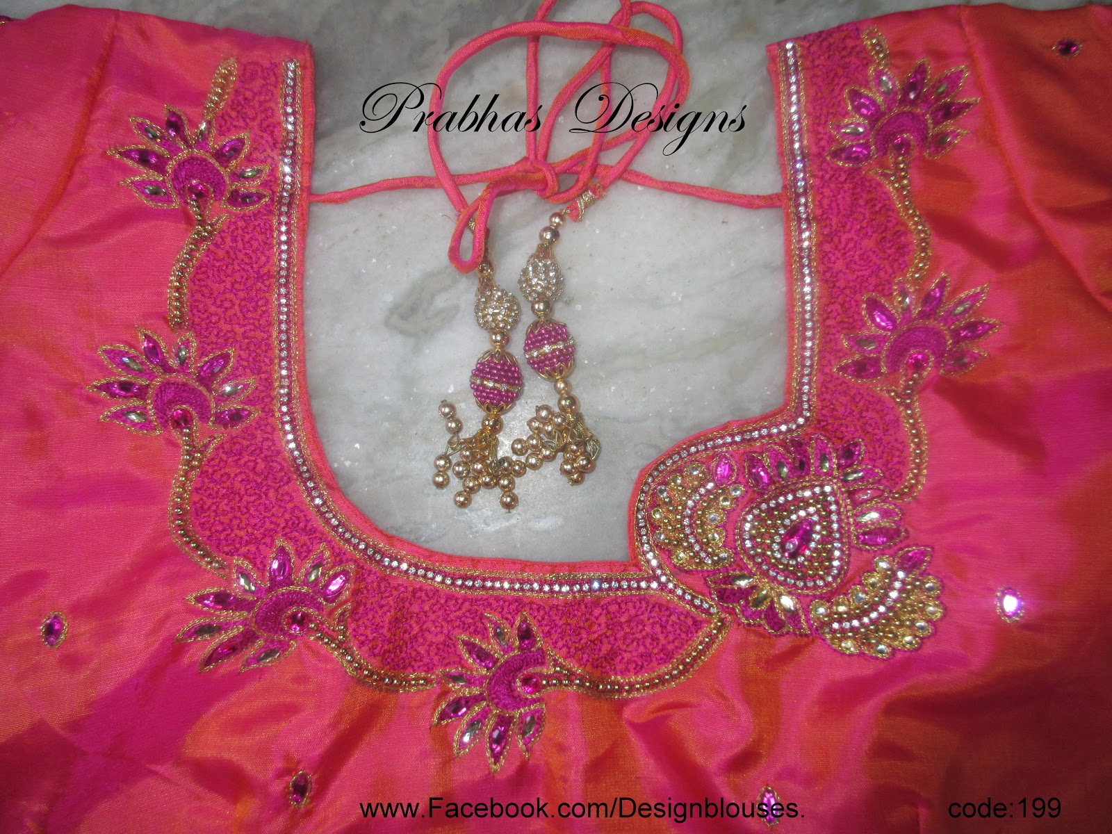 Aari Embroidery classes by Prabhas Designs Aari Embroidery Blouses