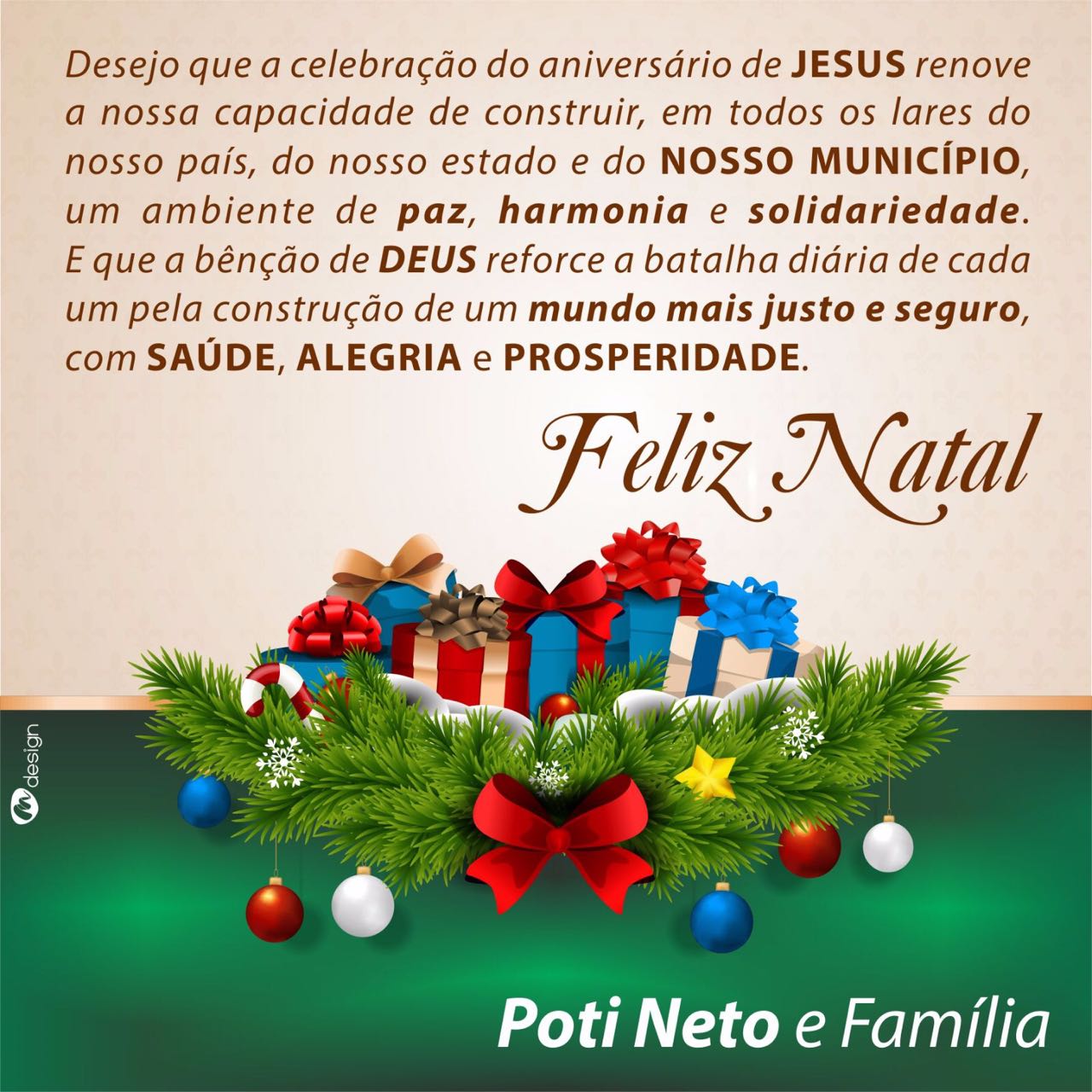 JORNAL DO RN: Mensagem de Natal de Poti Neto