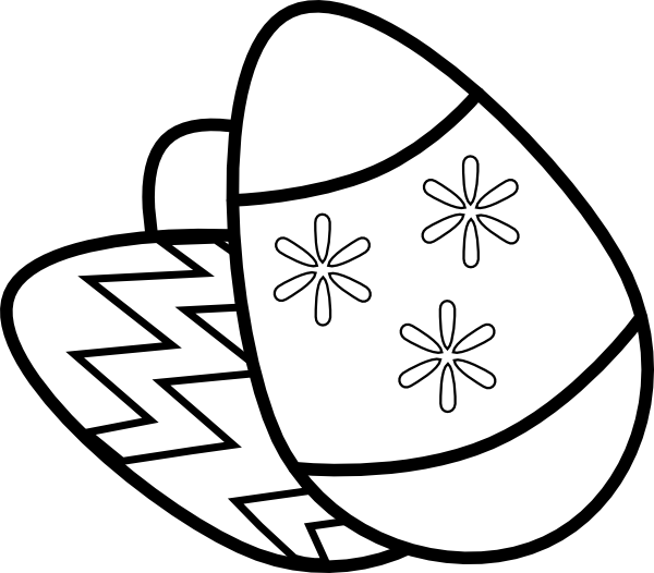 free easter egg clipart black and white - photo #35