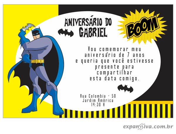 convite do batman passo a passo convite do batman passo a passo