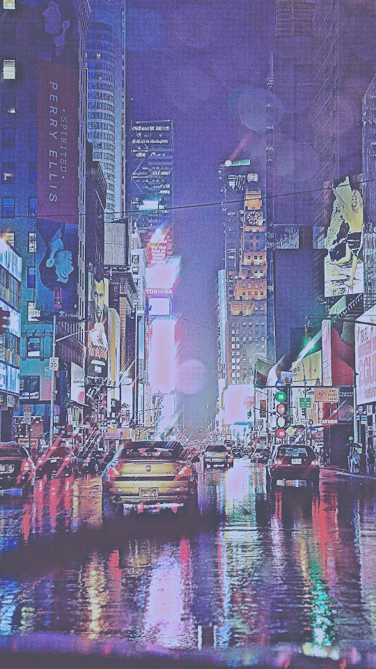 Vintage New York City Rain  Android Best Wallpaper