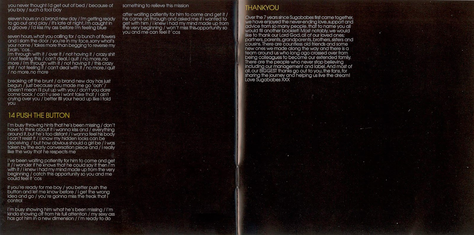 Encarte Sugababes Overloaded The Singles Collection Encartes Pop