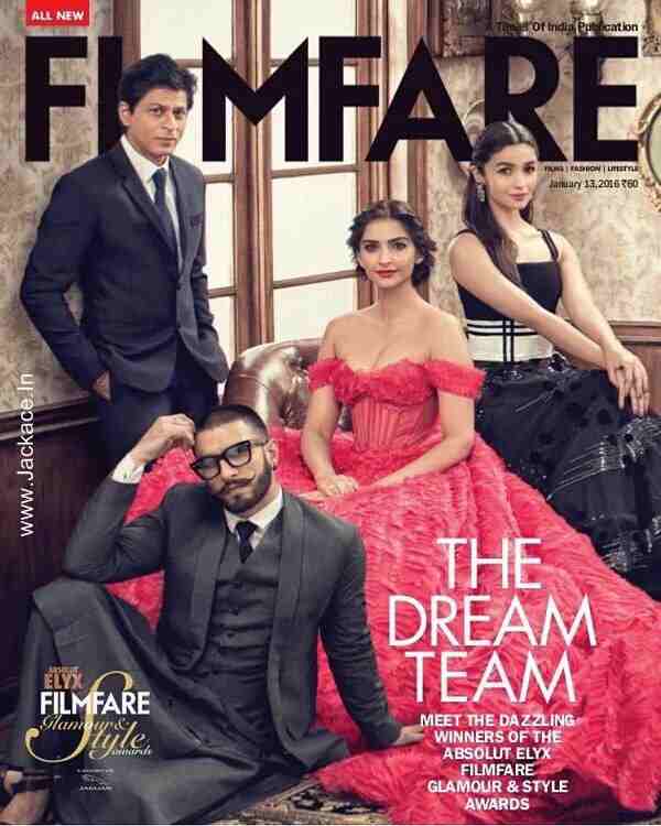 Shah Rukh Khan, Alia Bhatt, Sonam Kapoor And Ranveer Singh On The Cover Of Filmfare