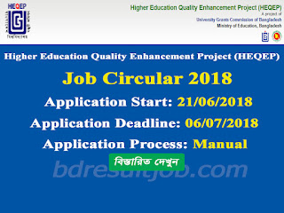 Higher Education Quality Enhancement Project (HEQEP) Job Circular 2018