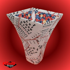 Dimensional Fabric Pieced Vase by eSheep Designs