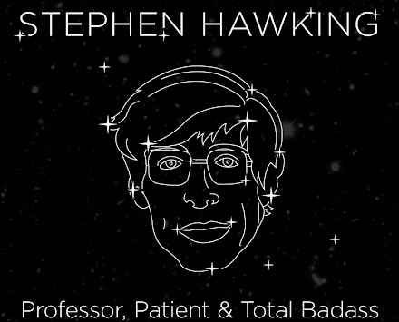 Infogram : Stephen Hawkings Leben als Poster