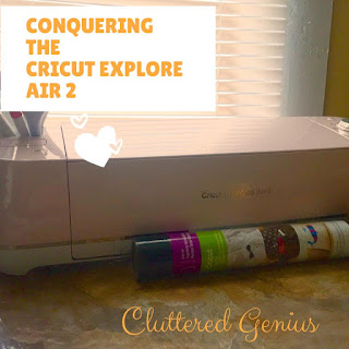 Blog With Friends, a multi-blogger project based post incorporating a theme, Rock It | Conquering the Cricut Explore Air 2 by Lydia of Cluttered Genius | Featured on www.BakingInATornado.com