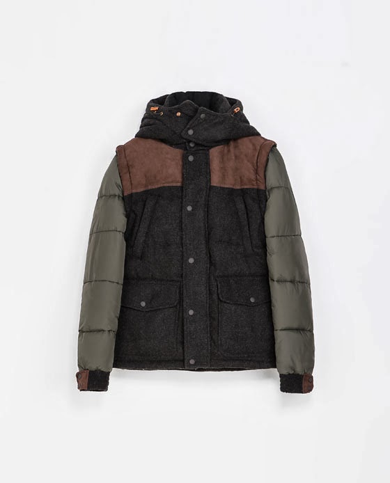 6 Moda zara jackets 2014 for men WOOL JACKET WITH DETACHABLE SLEEVES