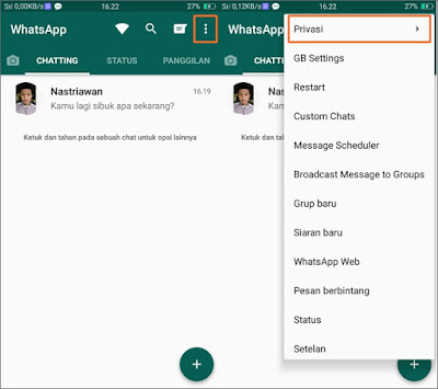 Cheat WhatsApp Chat Centang Satu